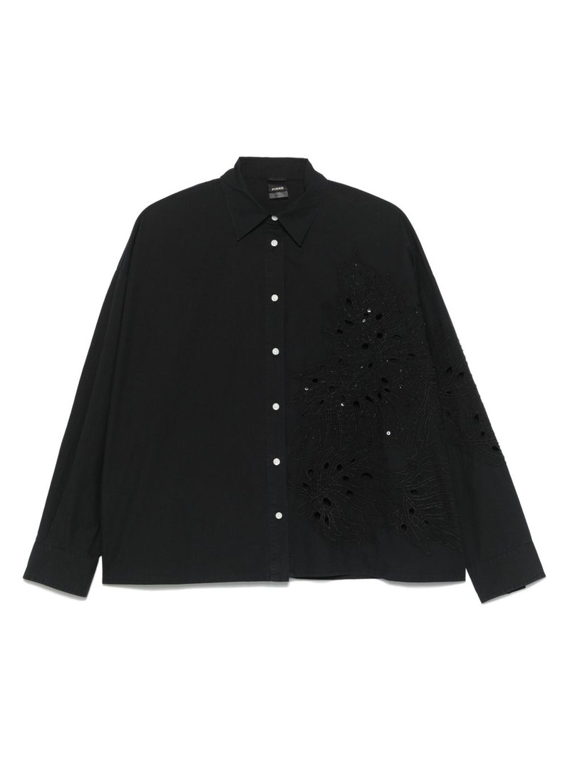 bead-embellished shirt 1