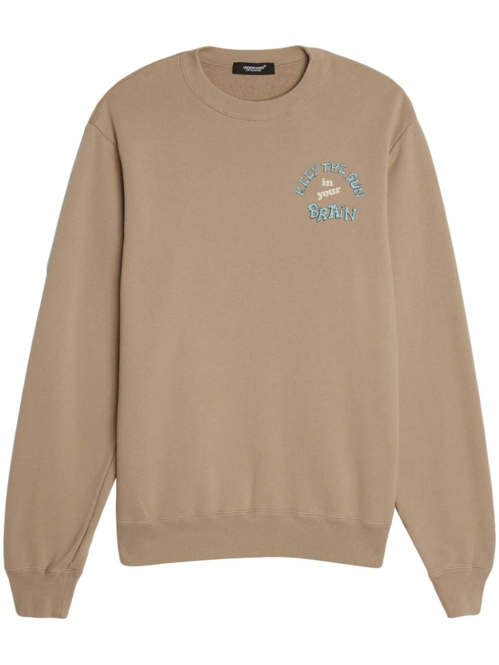 skull-print cotton sweatshirt - 1