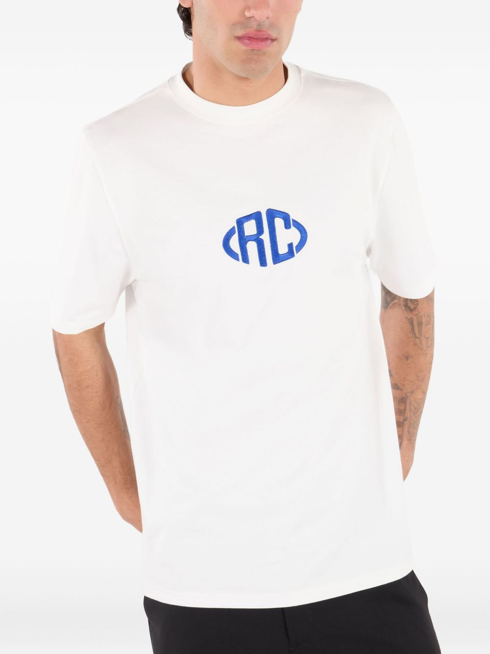 logo-embroidered T-shirt - 3