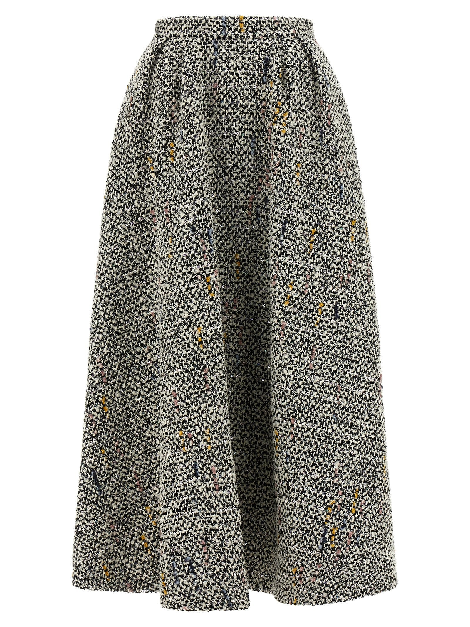 Tweed Skirt Skirts White - 1