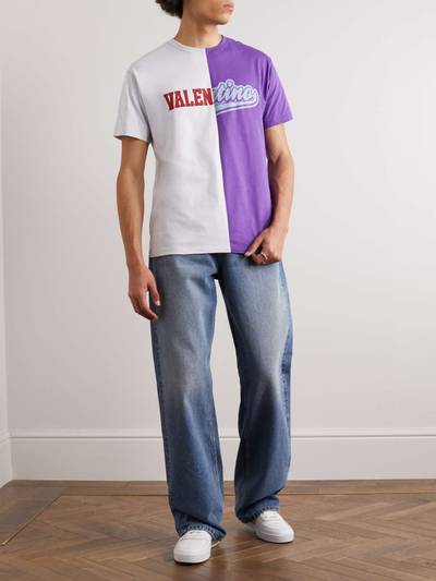 Valentino Logo-Print Cotton-Jersey T-Shirt outlook