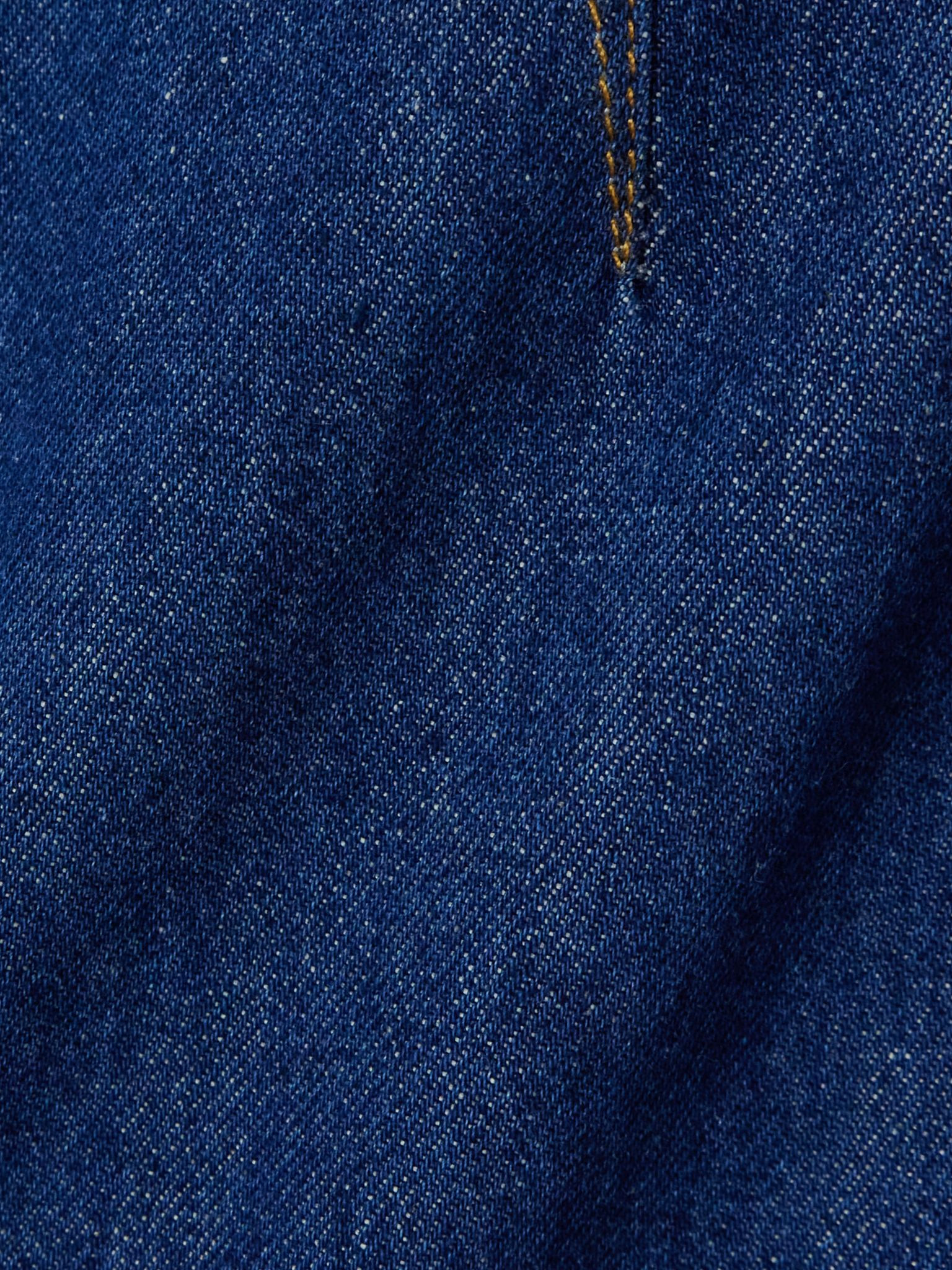 Denim midi skirt Royal blue - 4
