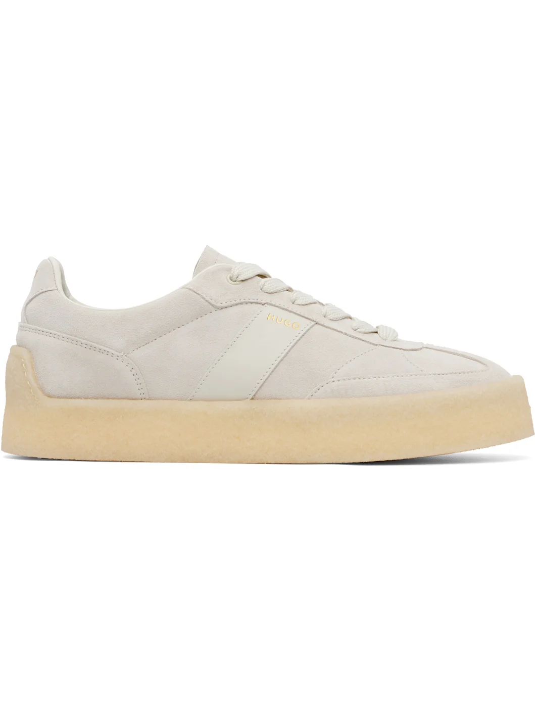 Off-White Suede Side Stripe Sneakers - 1