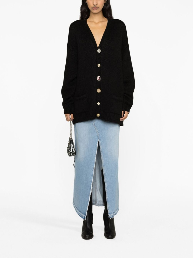 VETEMENTS oversized embellished cardigan outlook