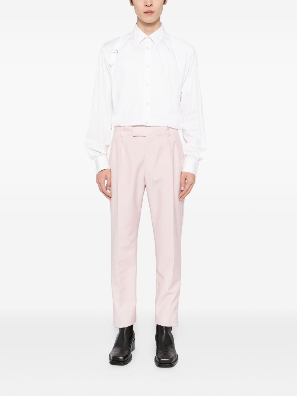 PLEATED-DETAIL TROUSERS - 2