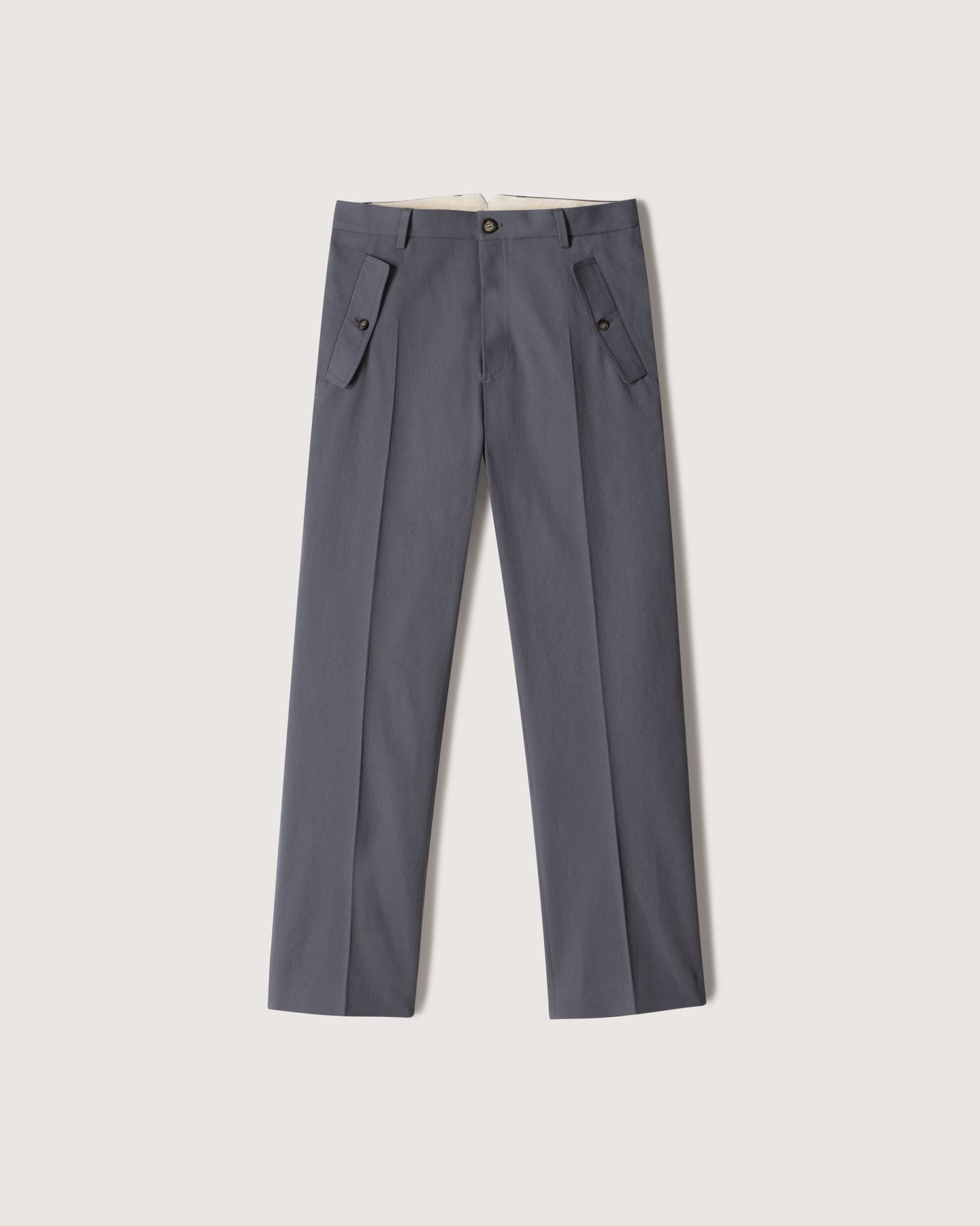 Twill Straight-Leg Pants - 1