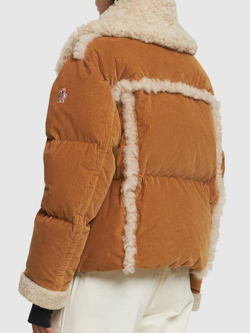 Caleu Corduroy tech down jacket - 4