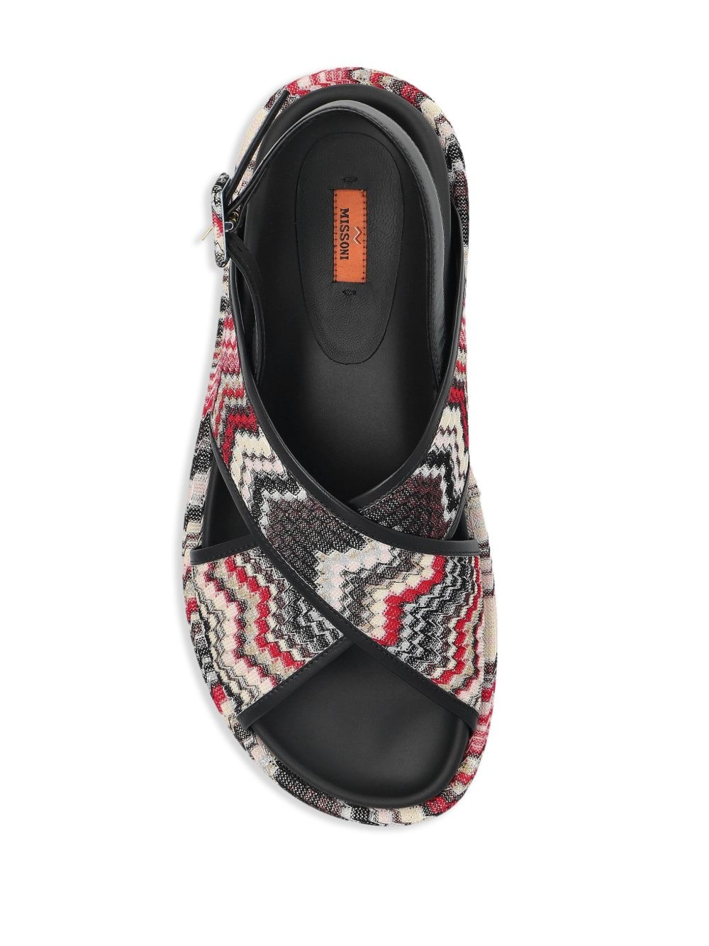 zigzag slingback sandals - 4