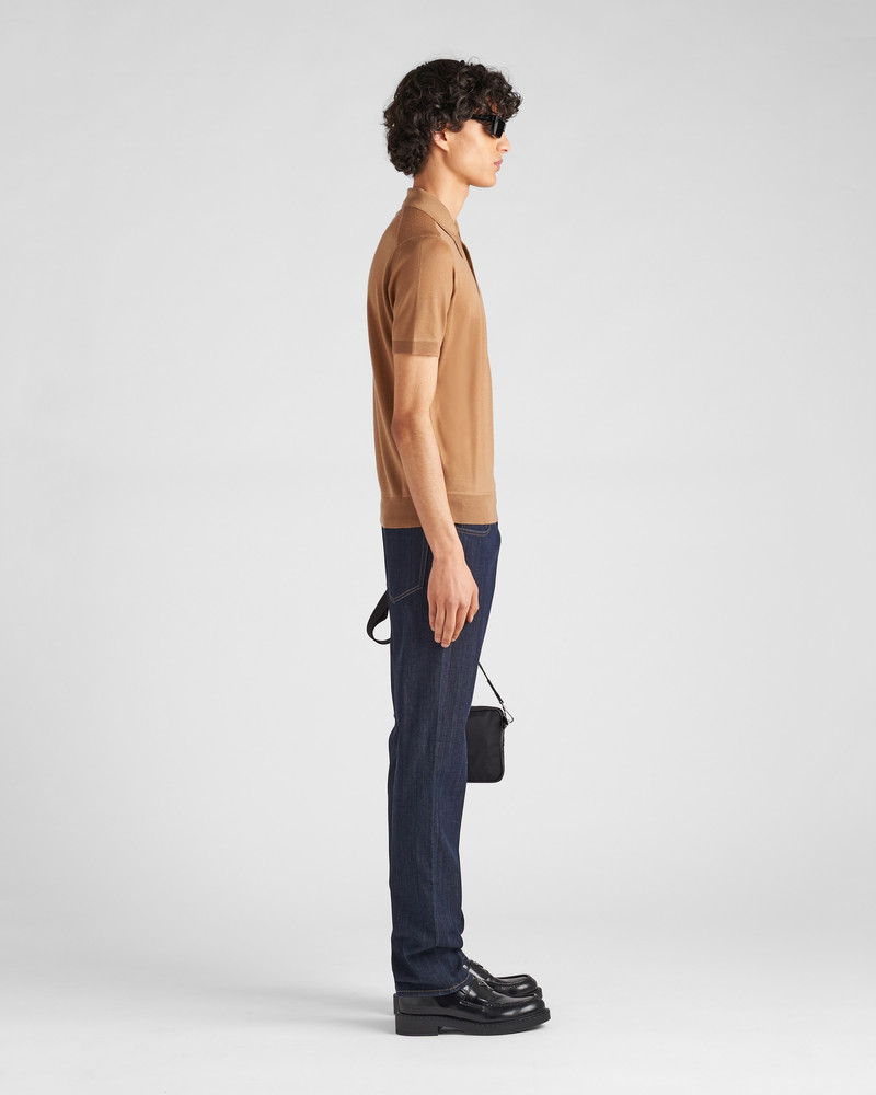 Five-pocket stretch-denim trousers 3