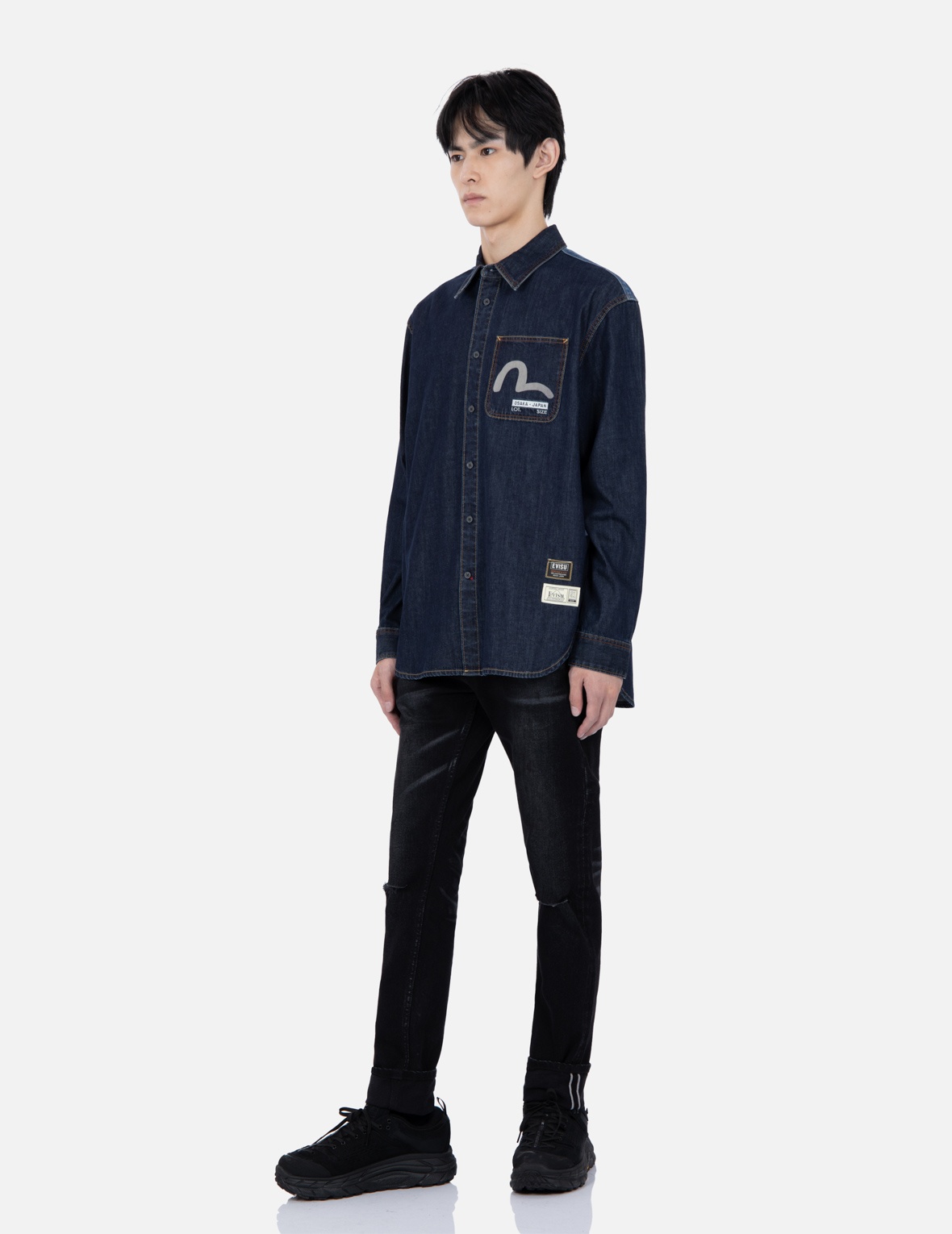 GODHEAD CAMOUFLAGE PRINT DENIM SHIRT - 4