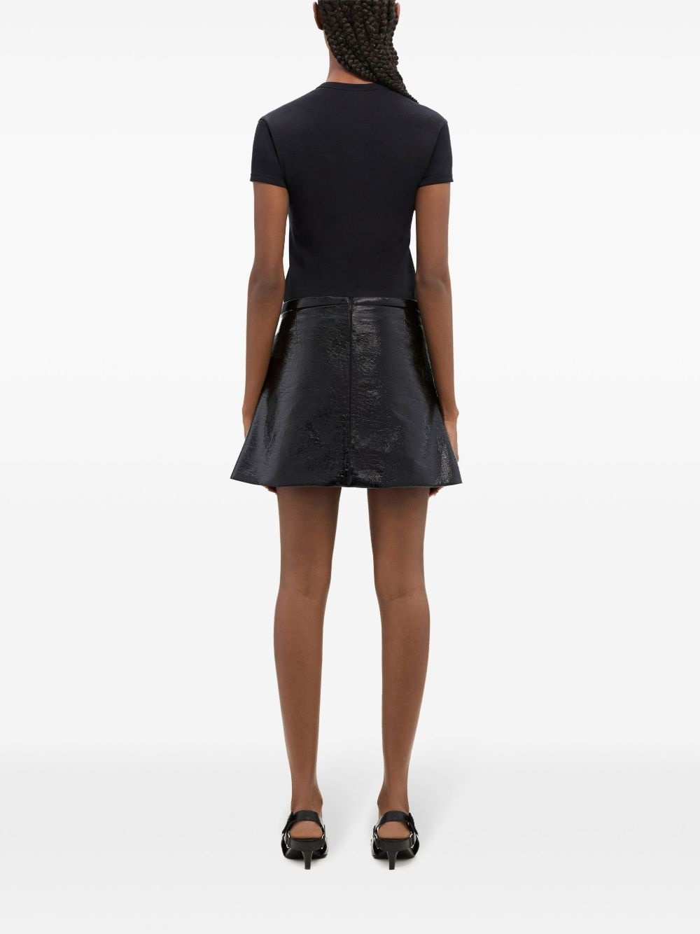 Heritage coated miniskirt - 4