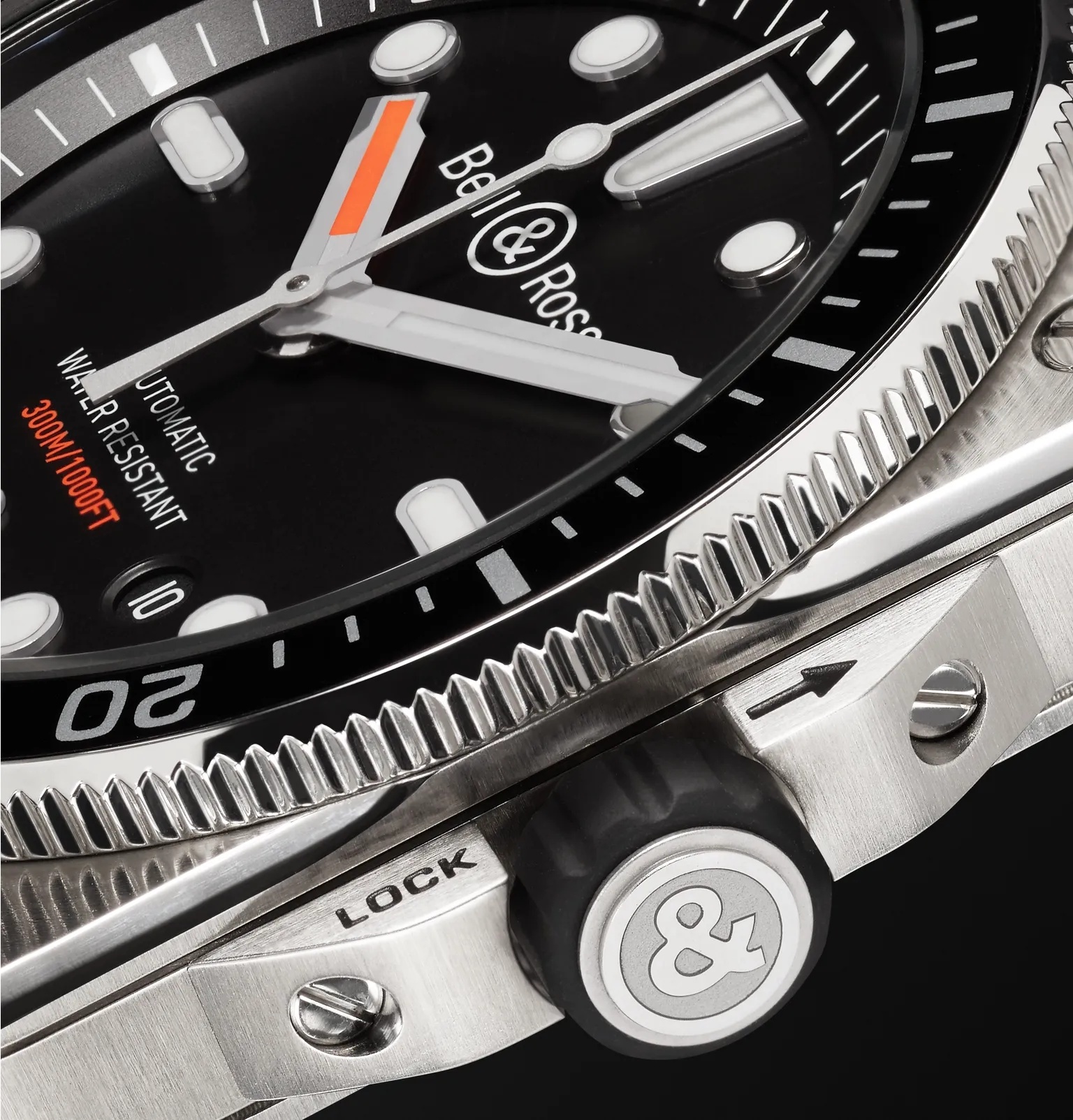 Diver Type Automatic 42mm Stainless Steel and Rubber Watch, Ref. No. BR0392-­‐D-­‐BL-­‐ST/SRB - 7