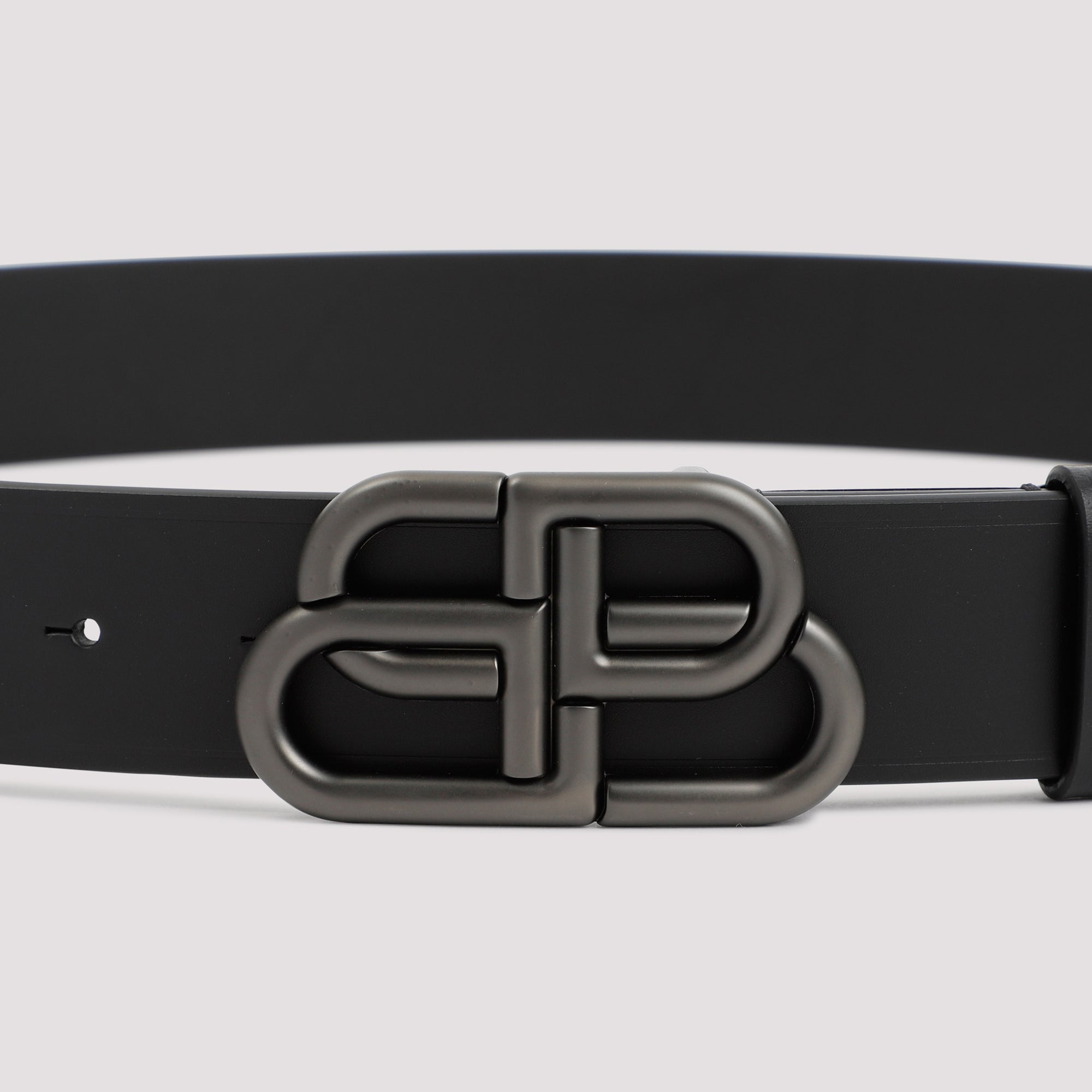 Balenciaga Bb Leather Belt Men - 2