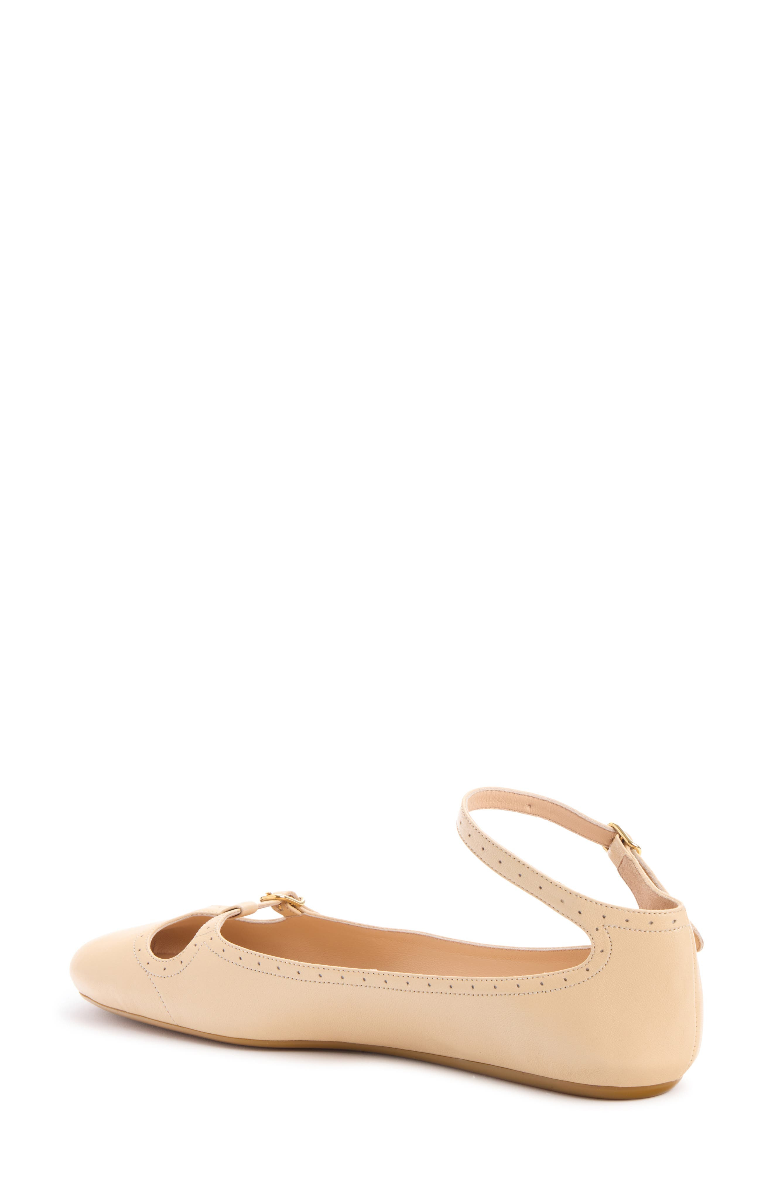 Chloé Misty Ankle Strap Flat in Petal Beige at Nordstrom - 2