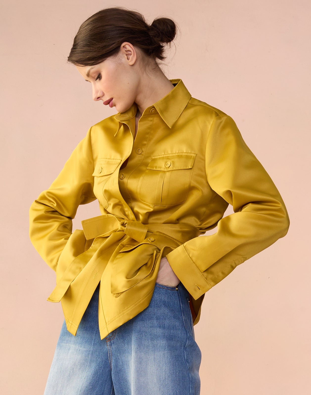 Satin Safari Jacket - 2
