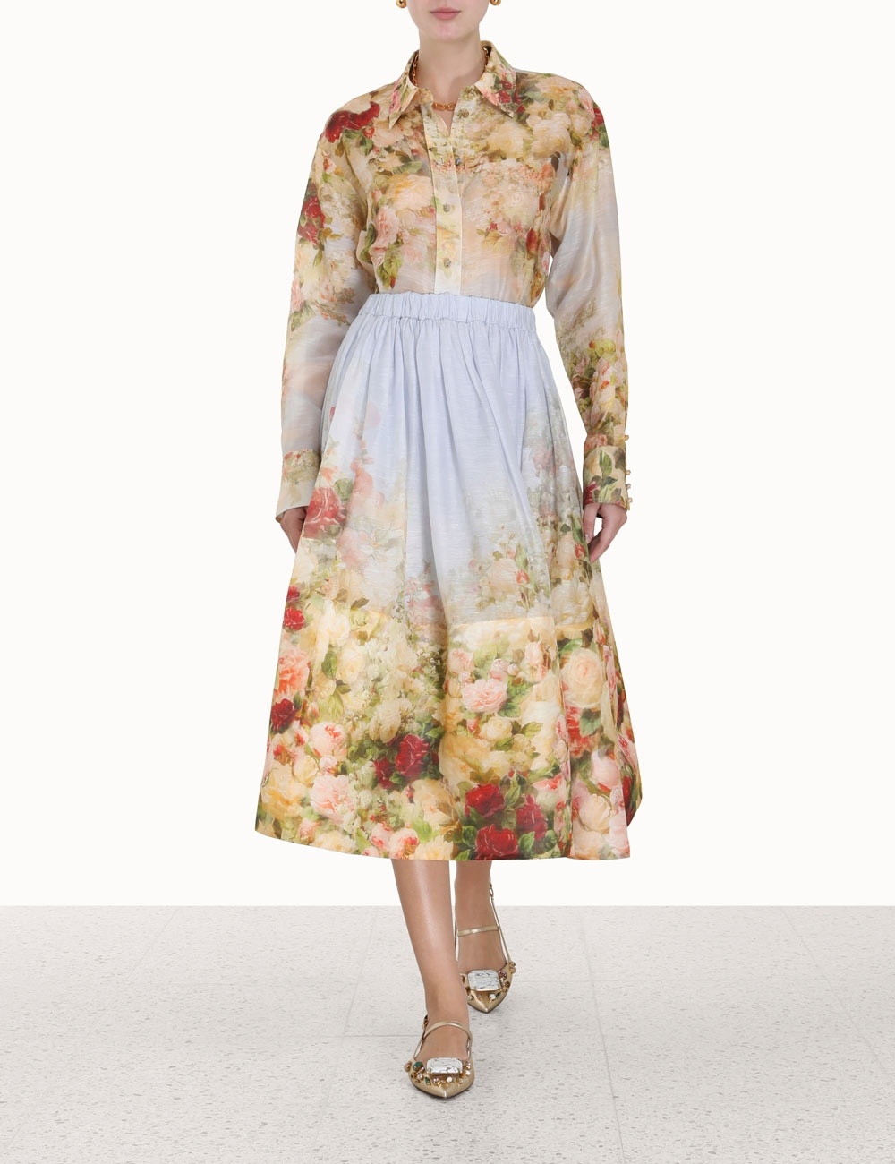 LUMINOSITY MIDI SKIRT - 2