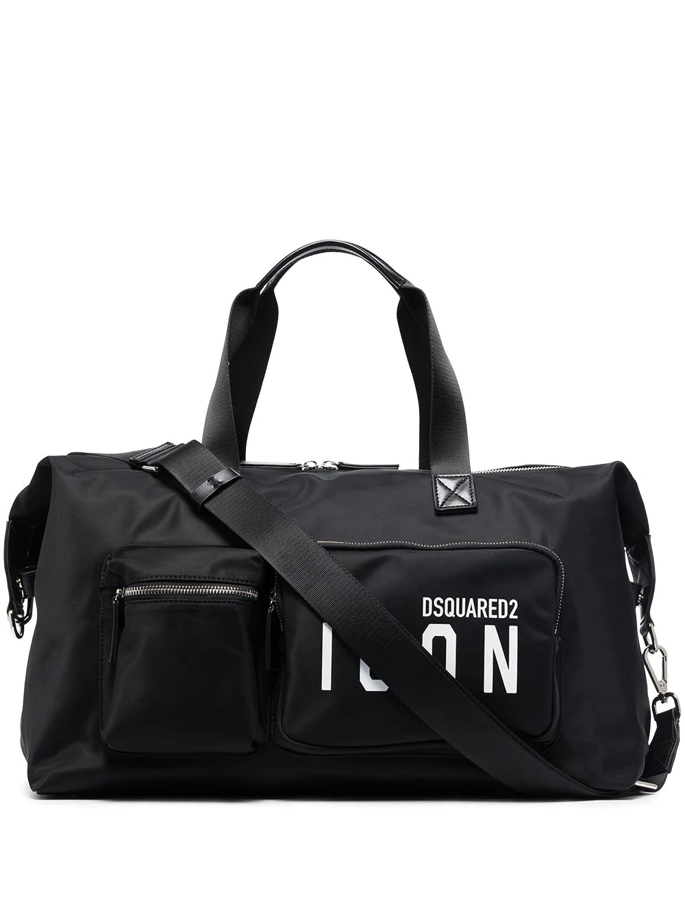 logo-print luggage bag - 1