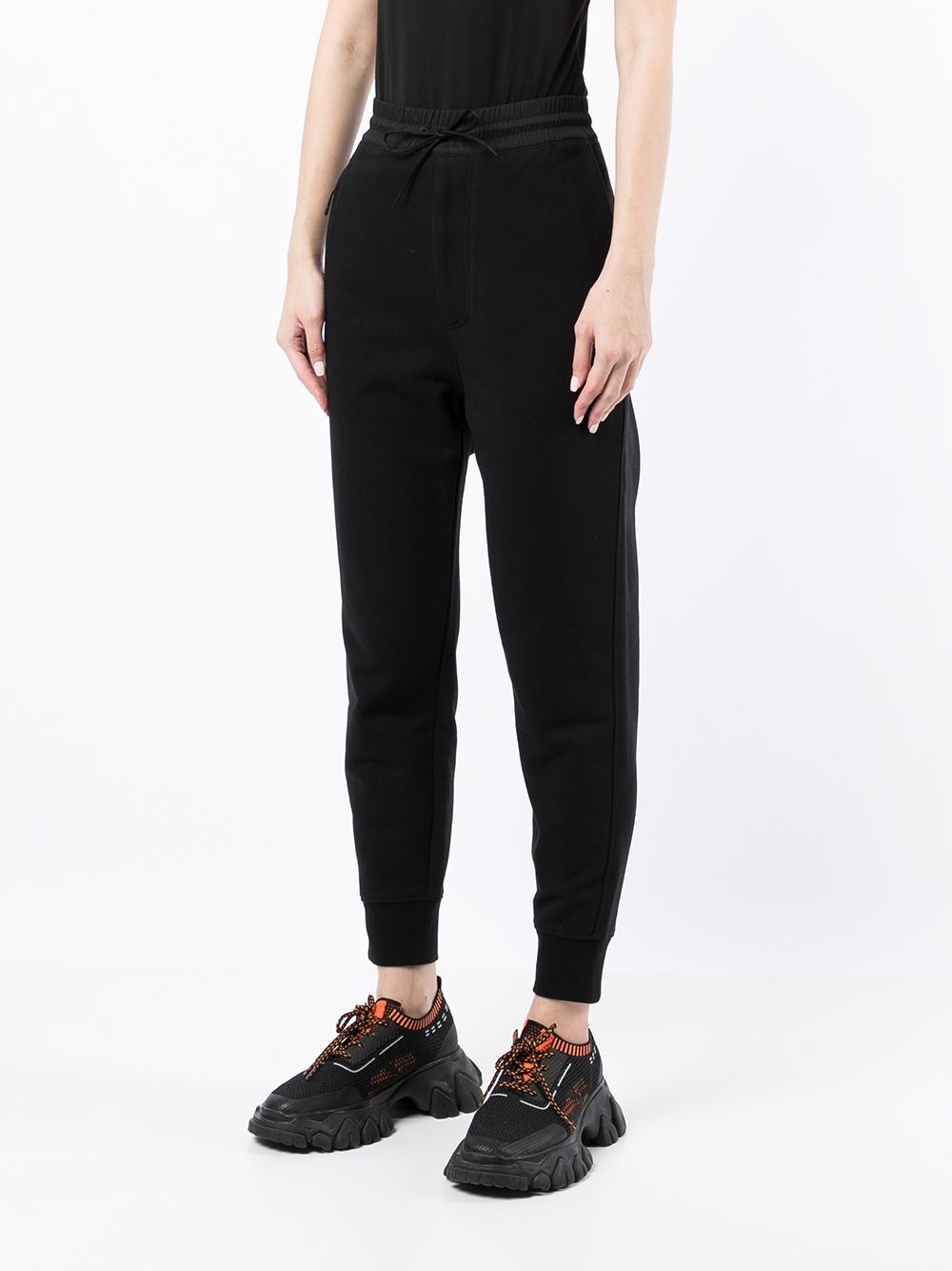 logo-print tapered track pants - 3