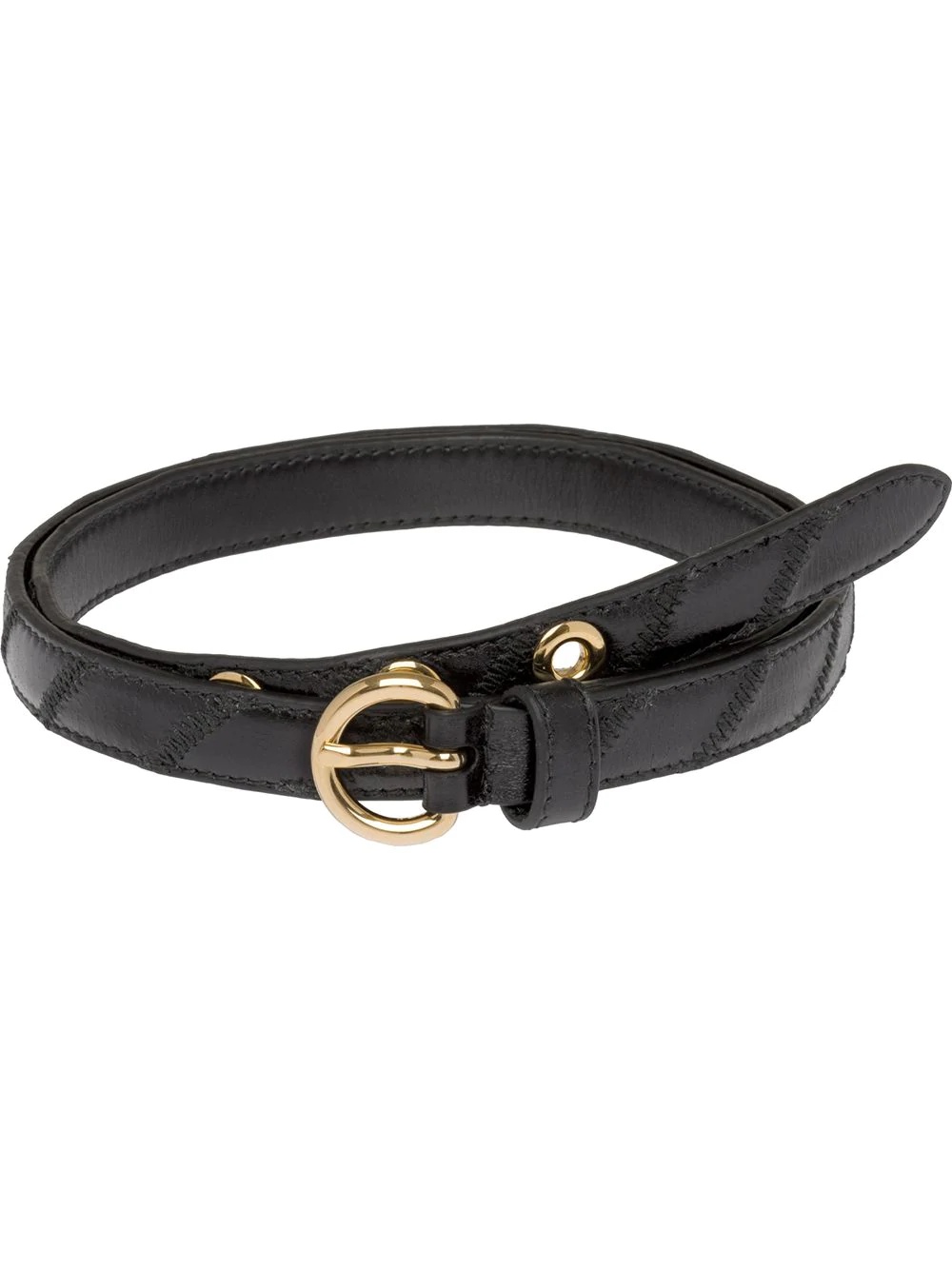 whipstitch-detail buckle belt - 1