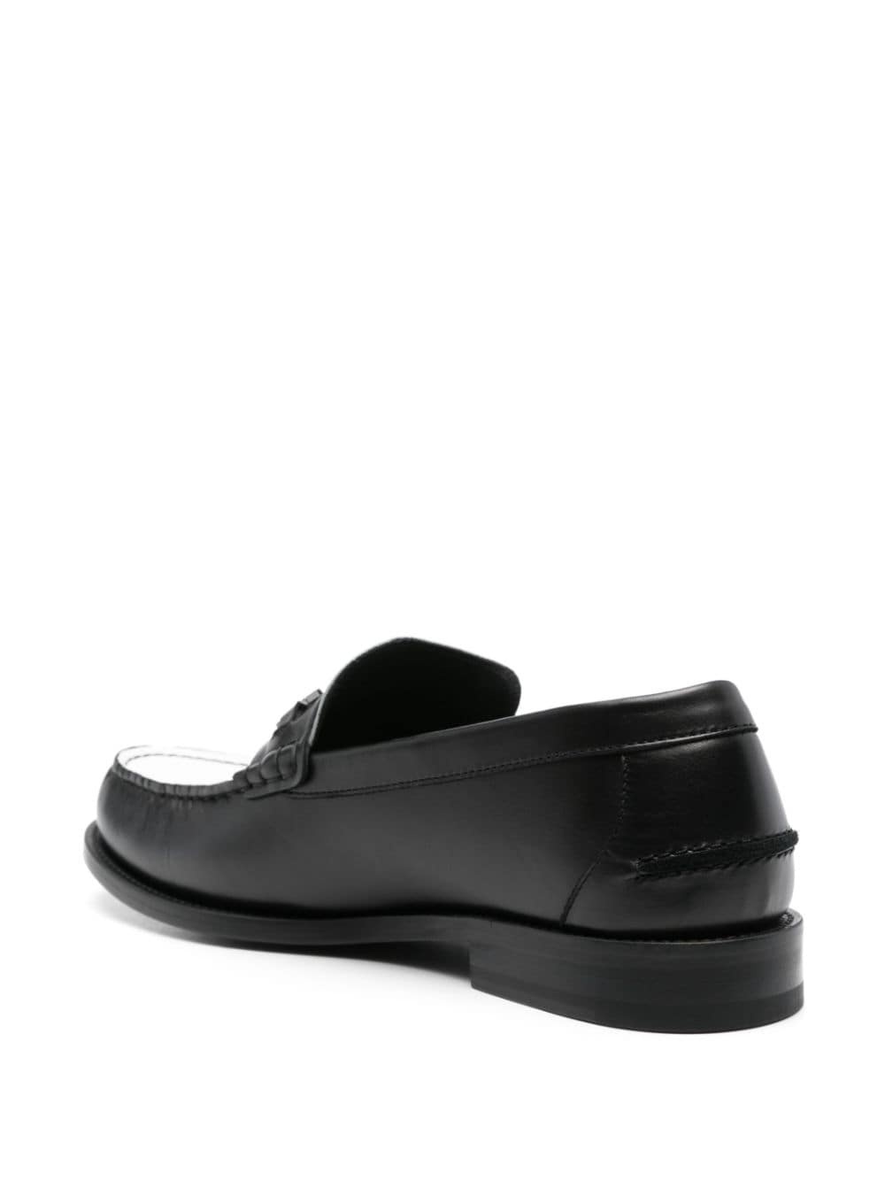 Medusa-plaque colourblock loafers - 3