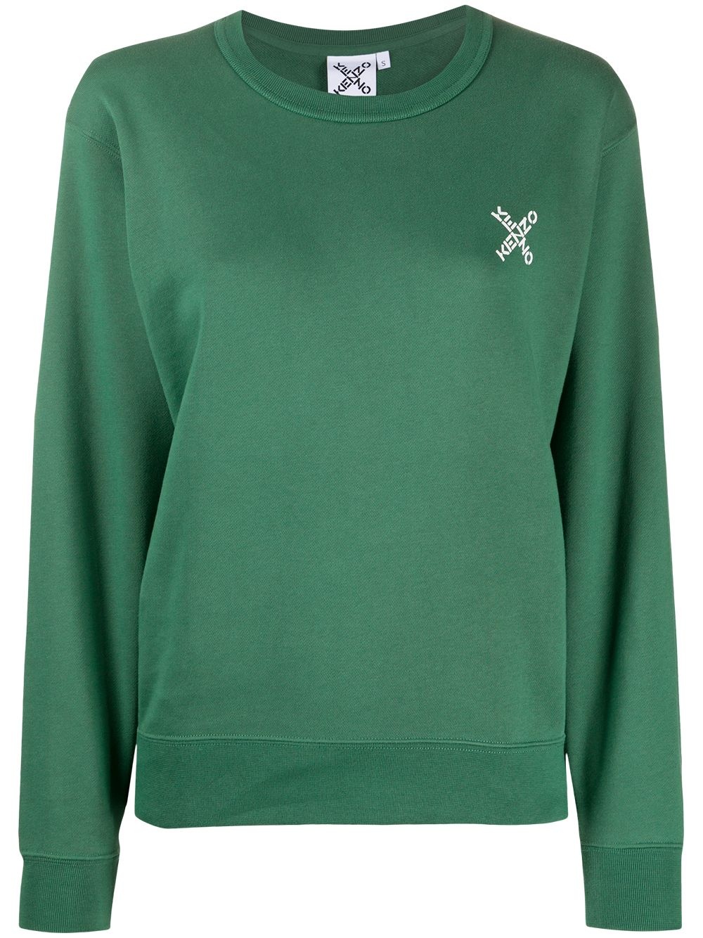 chest logo print sweatshirt - 1