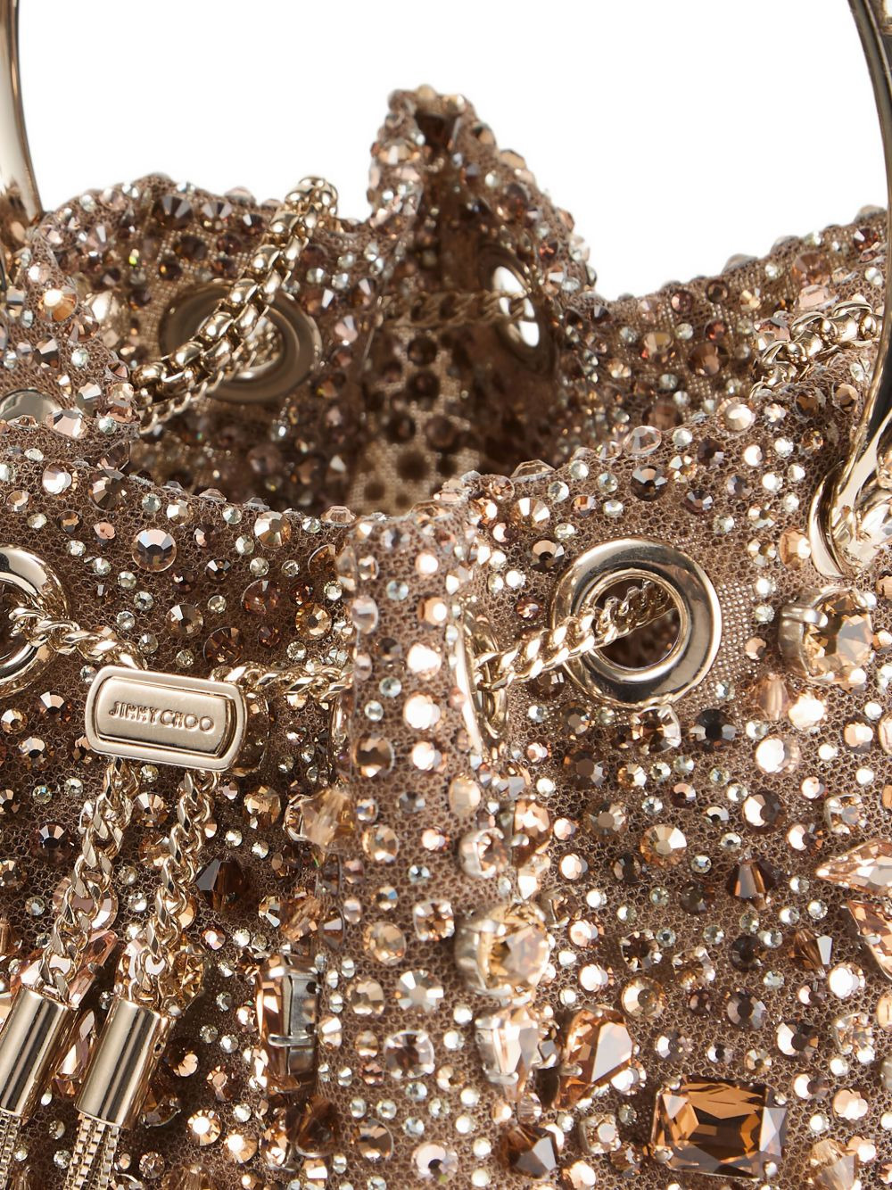 Bon Bon crystal-embellished bucket bag - 4