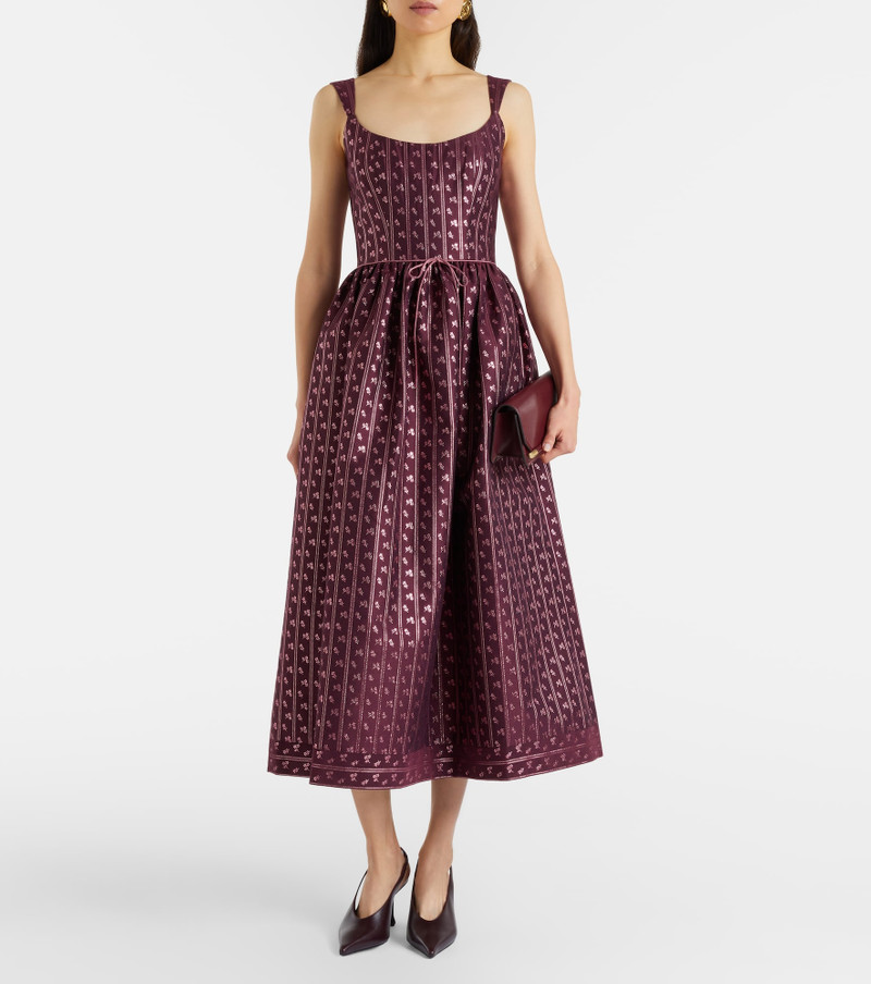 markarian Apple bow-detail bustier dress outlook