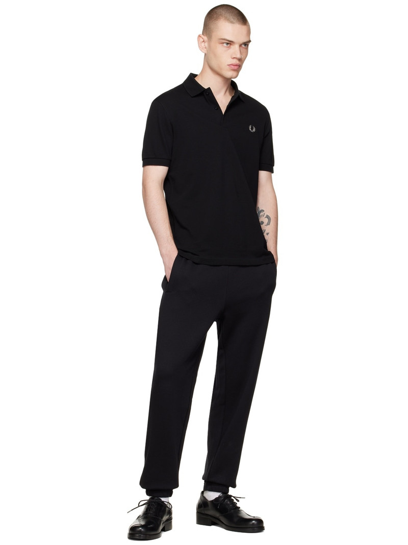 Fred Perry Black Embroidered Polo outlook