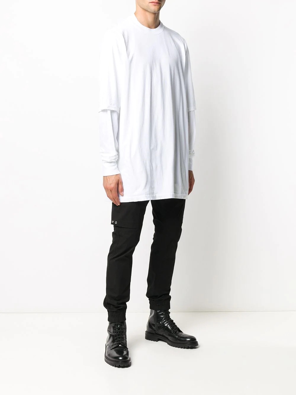 long crew neck T-shirt - 3