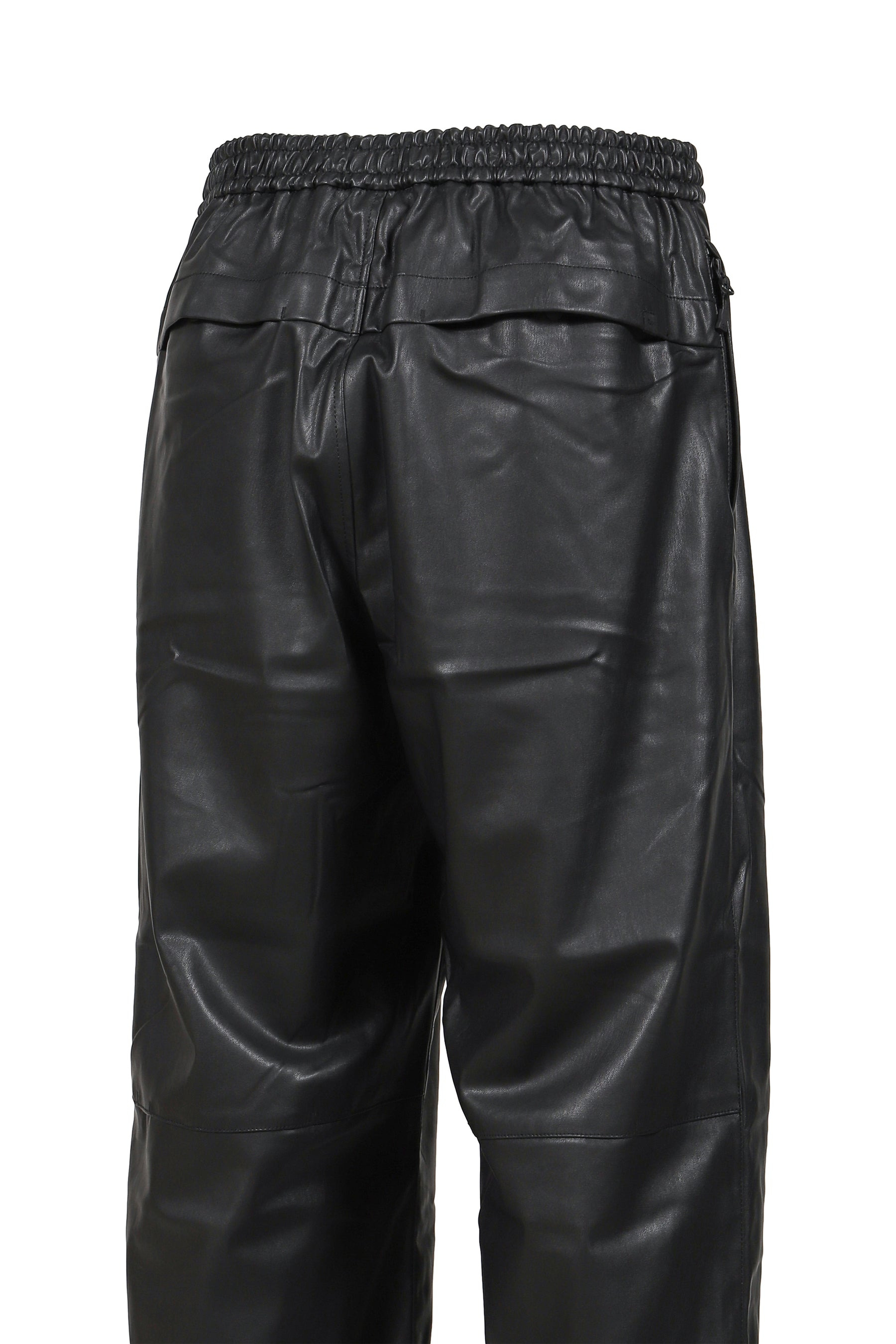 TECH SYNTHETIC SKIN WINDBREAKER PANTS / BLK - 5