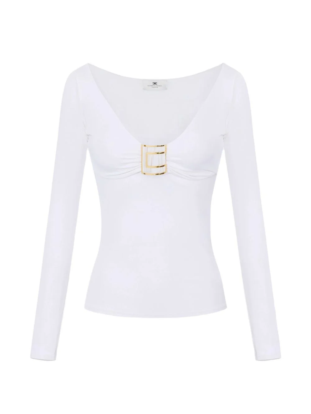 top in jersey fabric with jewel logo detail - 1