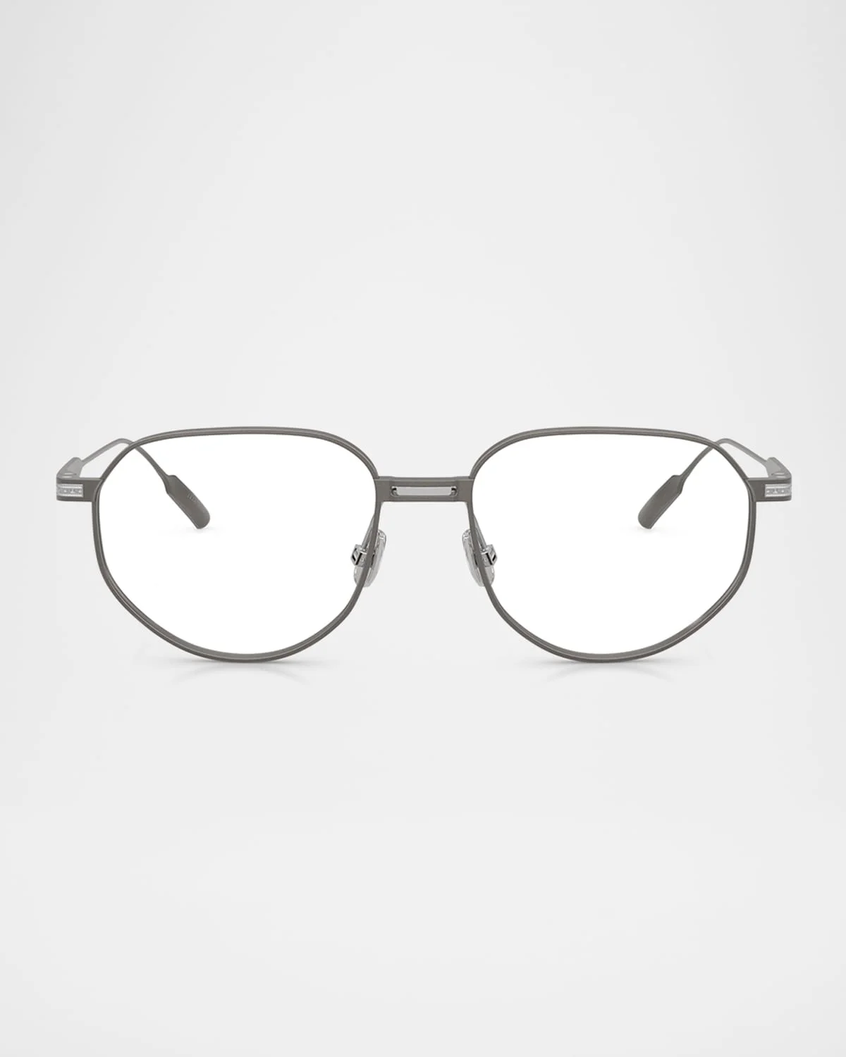 BC1008T Titanium Round Blue Light Glasses - 1