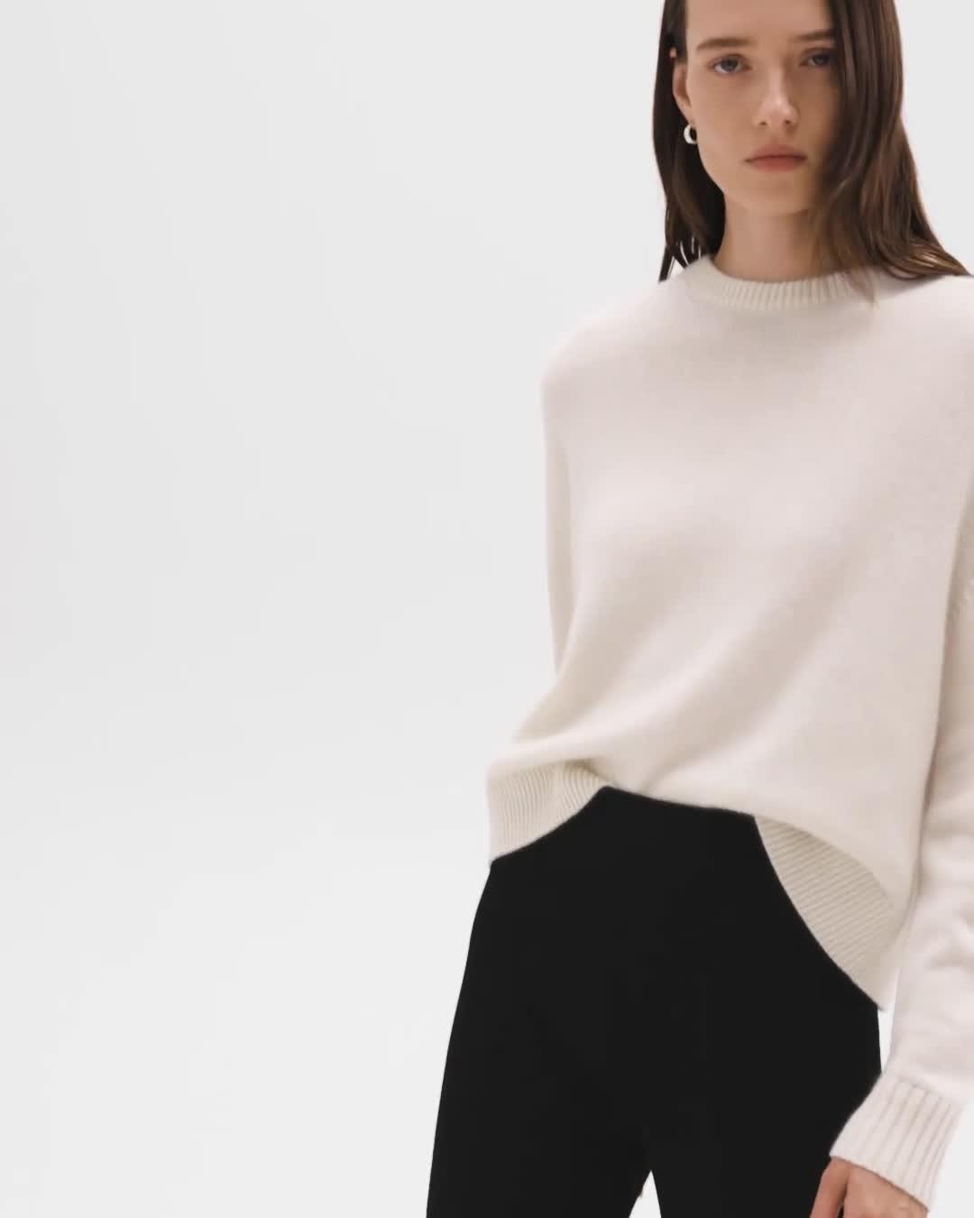 Cropped Flare Pant in Crepe Knit - 7