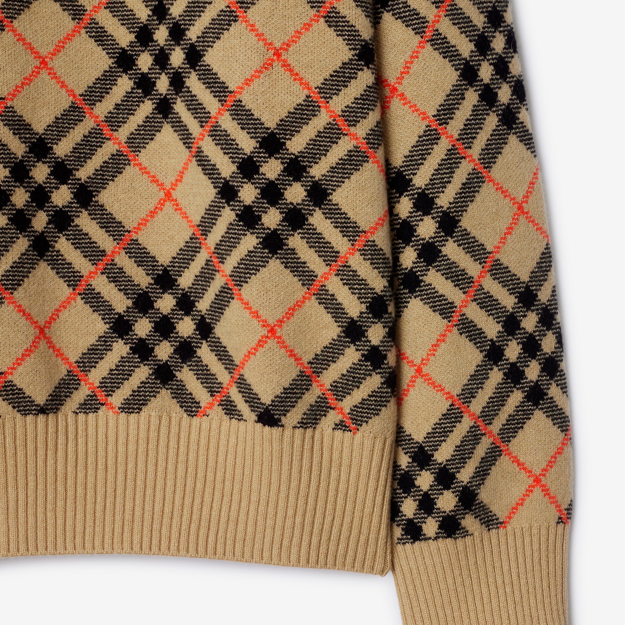 Check Cashmere Sweater - 5