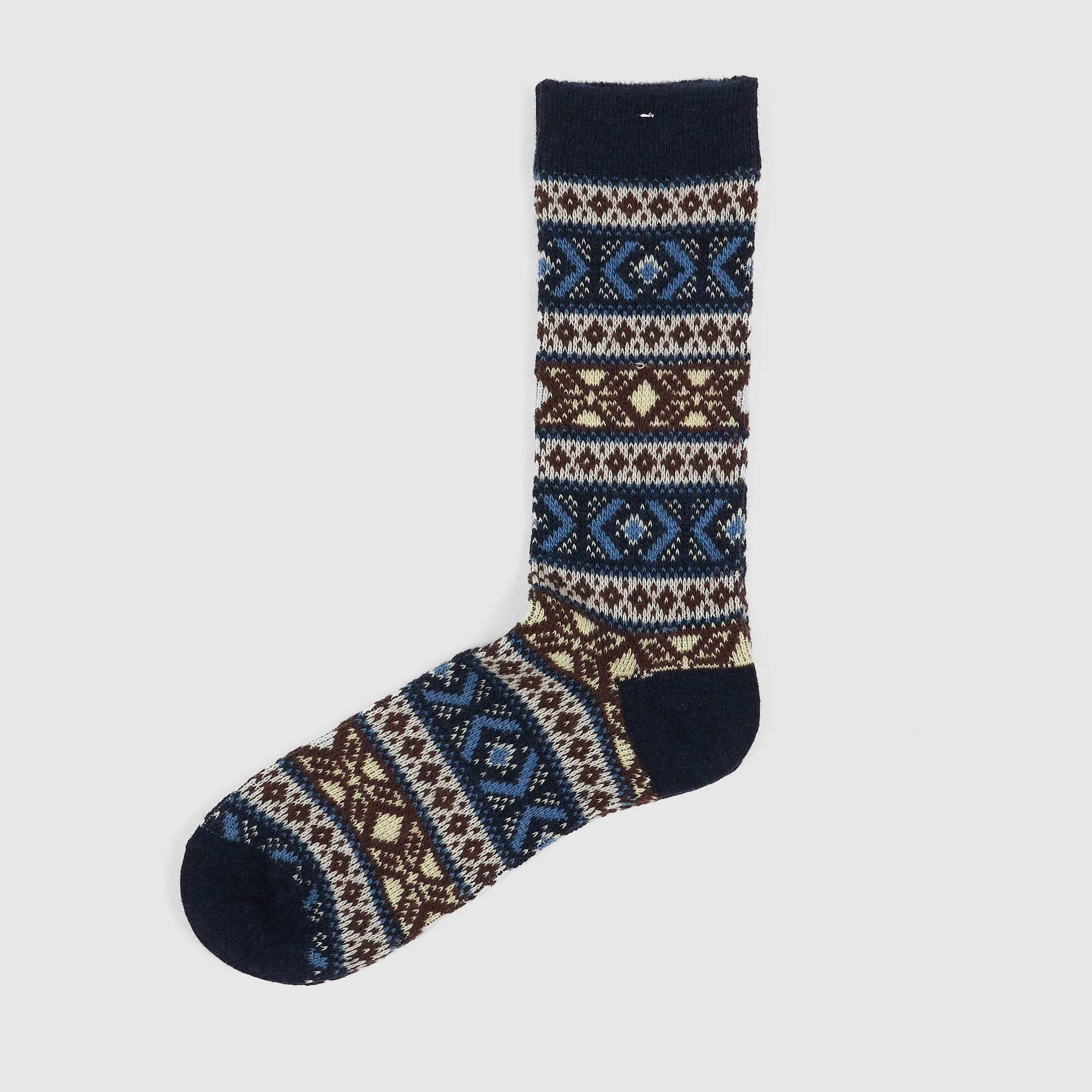 Anonymous Ism Wool Jacquard Crew Socks - 1