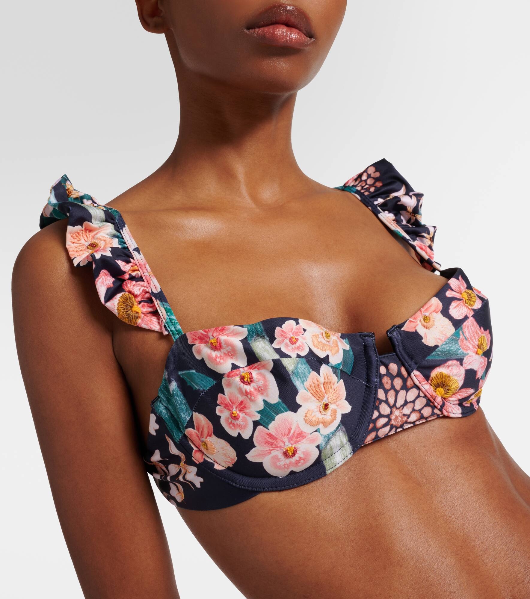 Kiwi Danza floral bikini top - 4