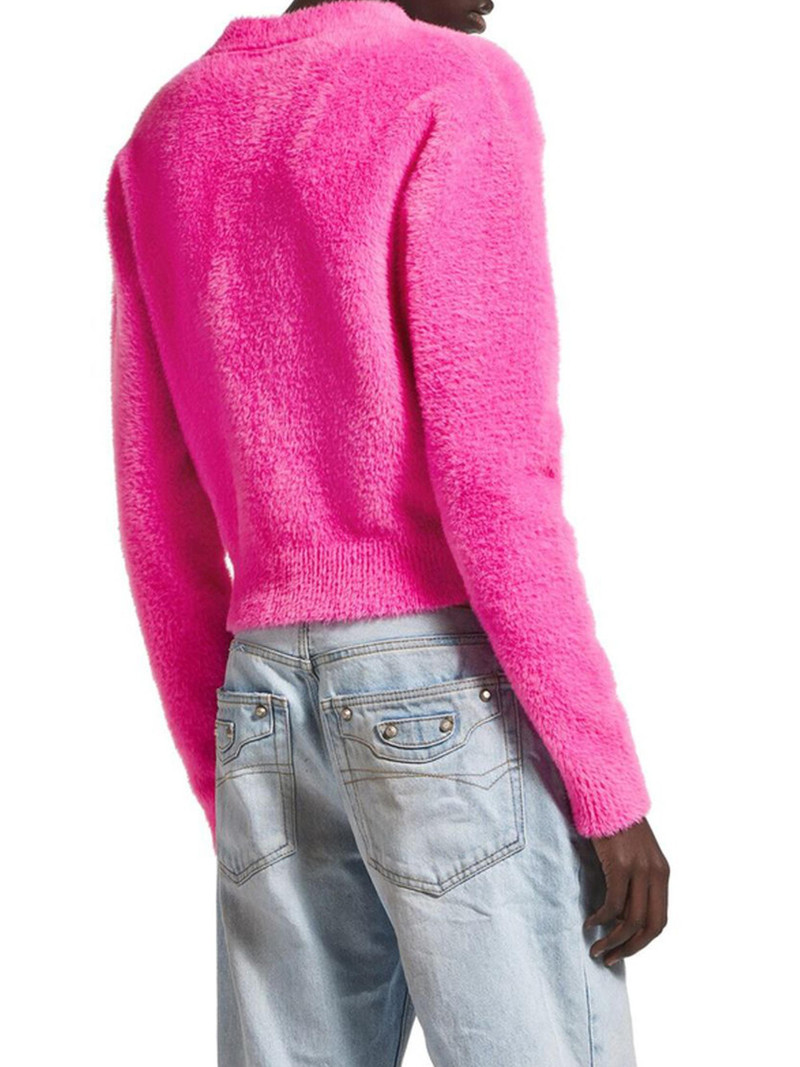 Women's Fluffy Cardigan - Pink 5