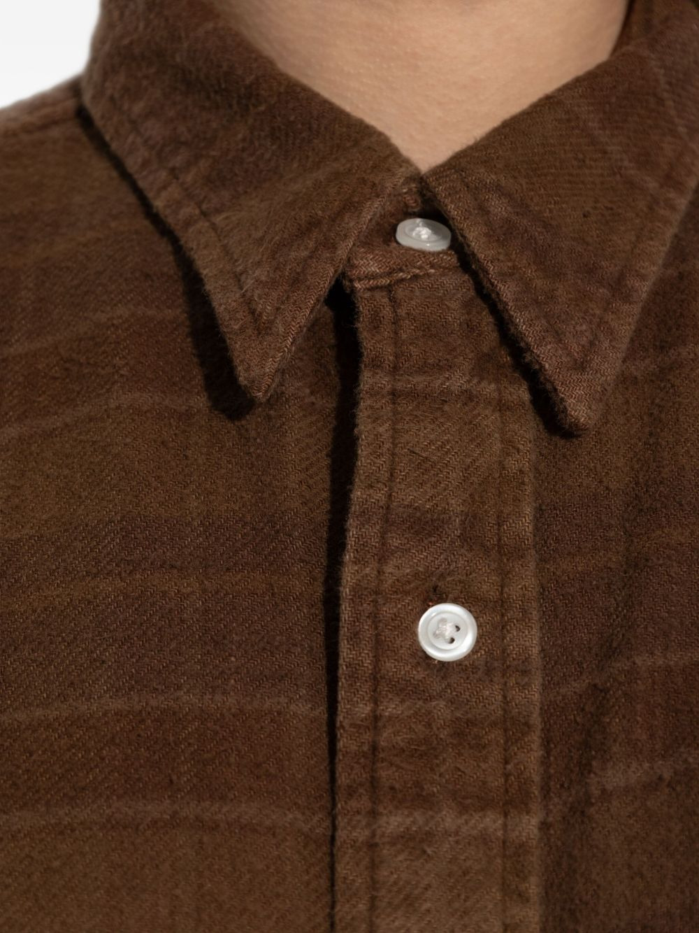 plaid cotton shirt - 5