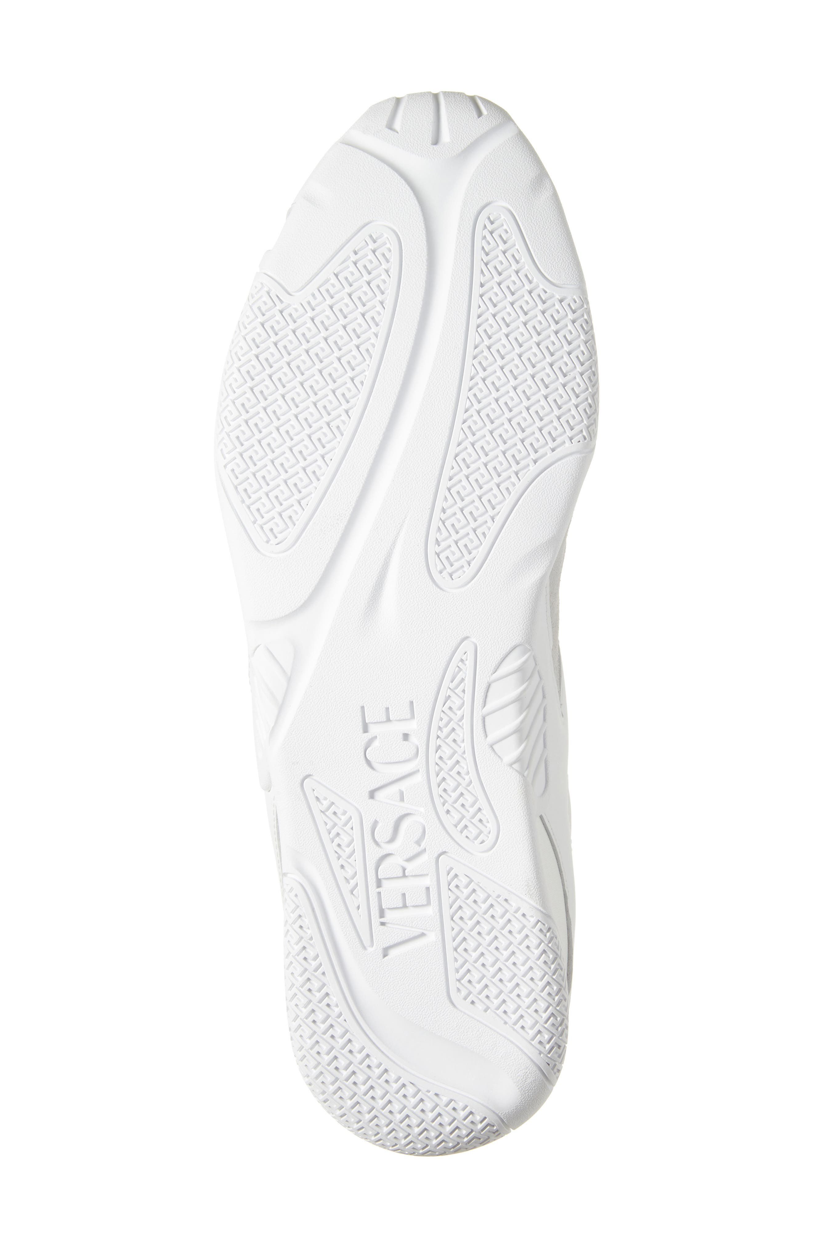 Versace Logo Sneaker in White Concrete at Nordstrom - 6