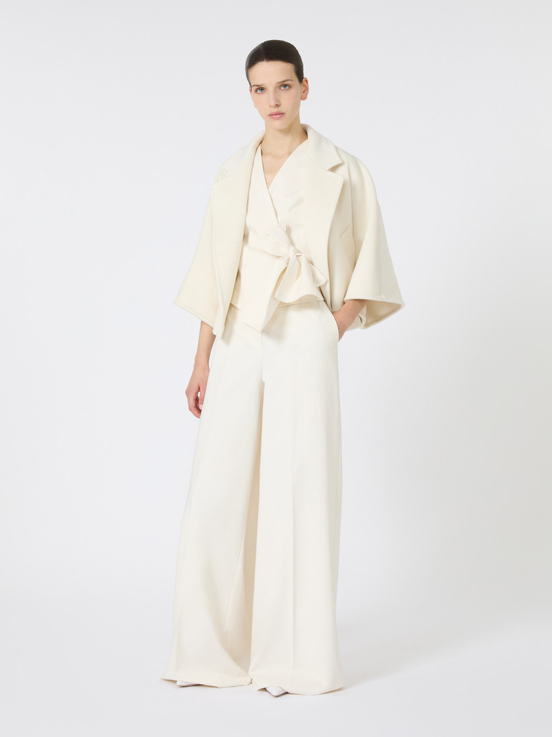 Max Mara GALEA Wool and cashmere cropped jacket outlook