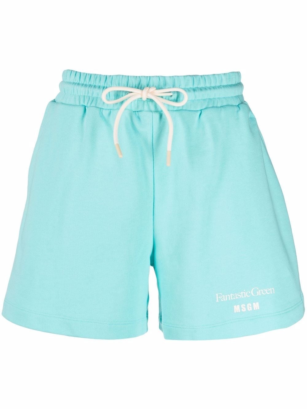 logo organic cotton swim shorts - 1