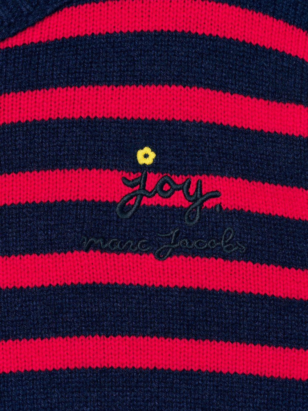 striped-pattern flower-embellished sweater - 5