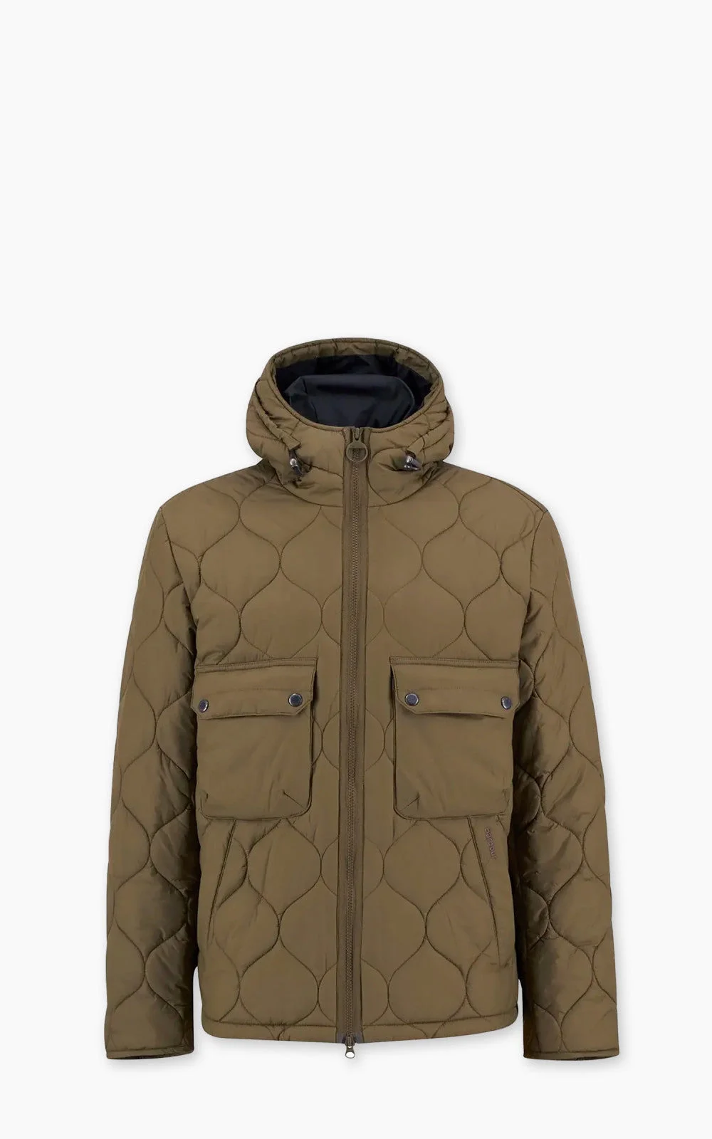 BARBOUR RE-ENGINEERED HOODED SPEY QUILTED JACKET BEECH - 1