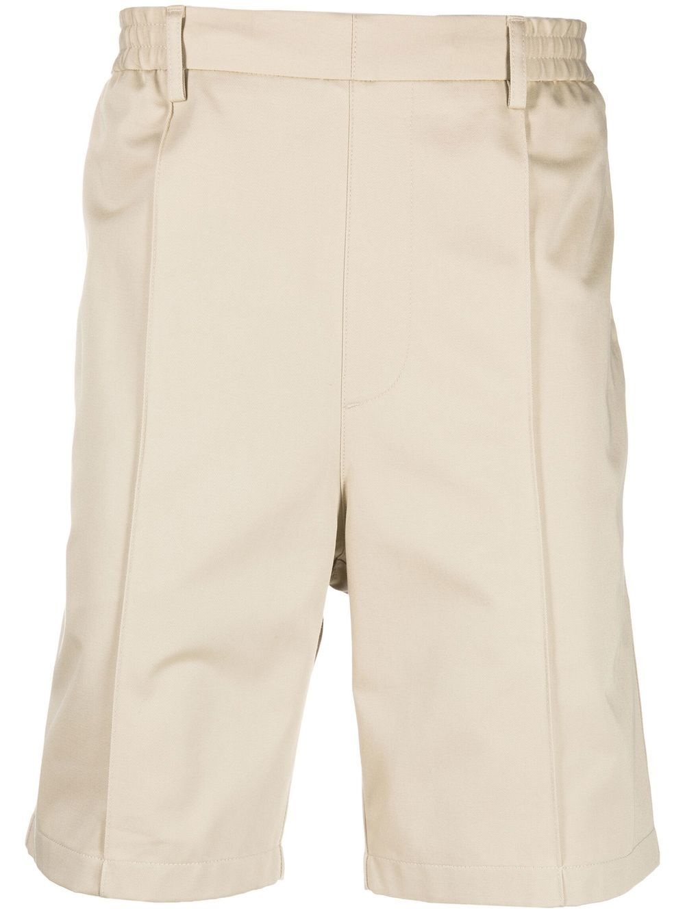 elasticated-waist Bermuda shorts - 1