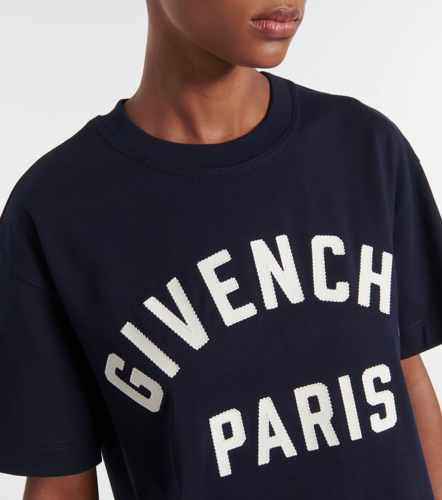 Paris logo cotton jersey T-shirt - 4
