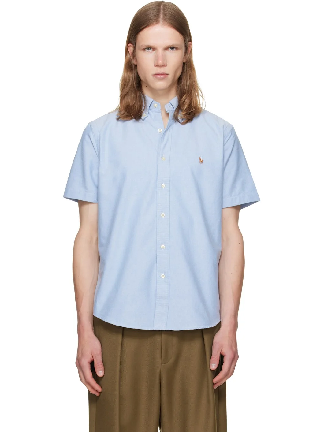 Blue Classic Fit Oxford Shirt - 1