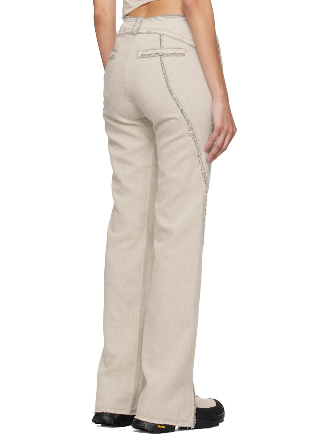 【関税込み】HYEIN SEO SSENSE限定 グレー ジーンズ HYEIN SEO SSENSE Exclusive Gray Jeans | REVERSIBLE