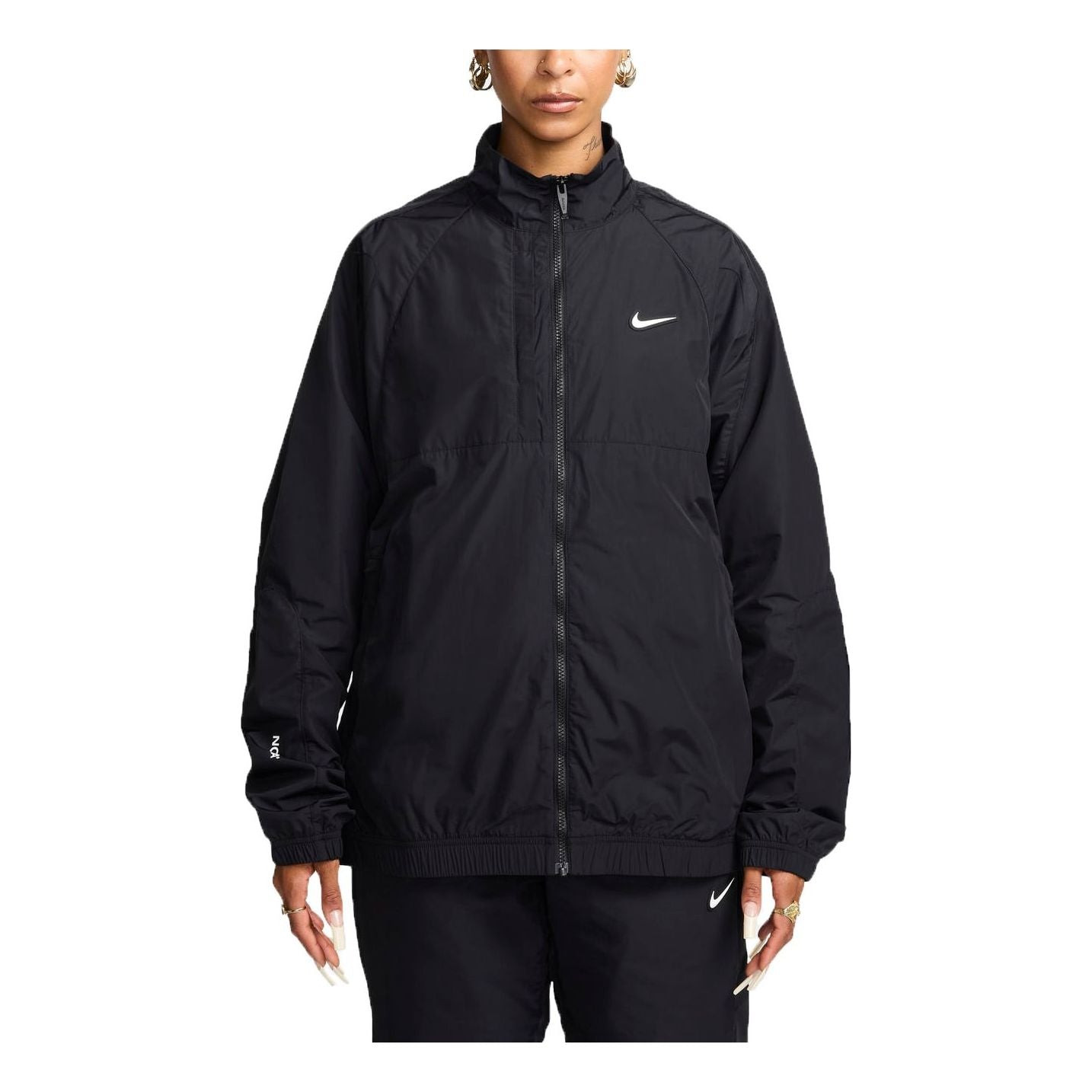 Nike x NOCTA Drake Nylon Track Jacket Asia Sizing 'Black' FN7667-010 - 1