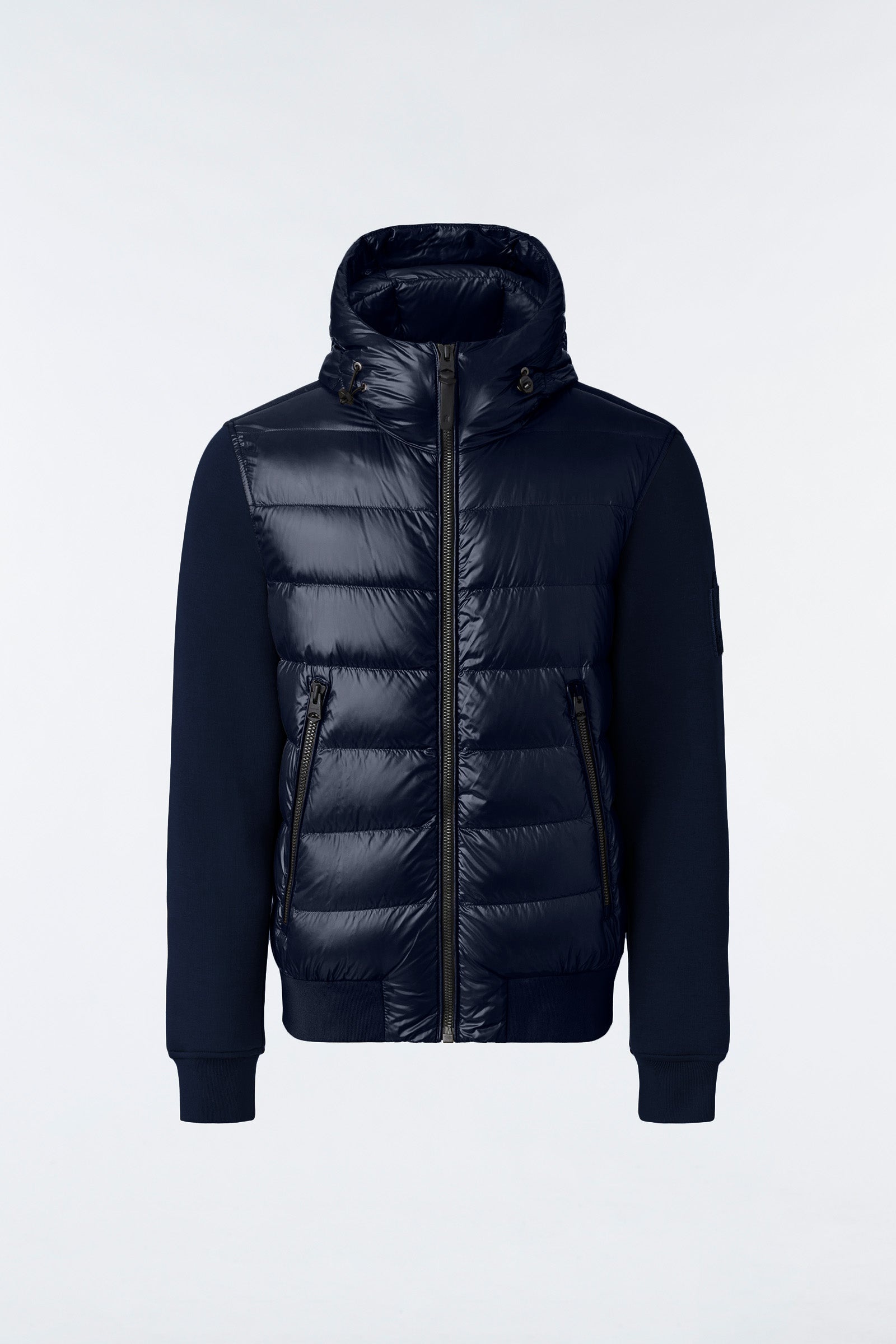 FRANK Double-face jersey bomber jacket with hood - 1