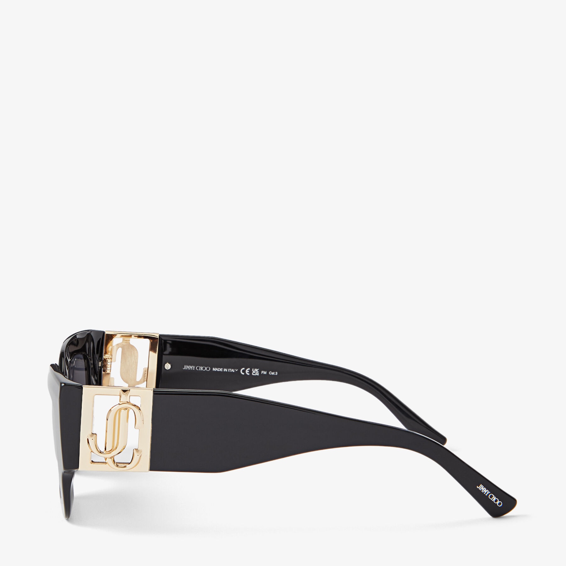 Nena
Black Square Frame Sunglasses with JC Emblem - 2